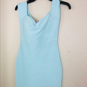 ASOS mint off the shoulder dress